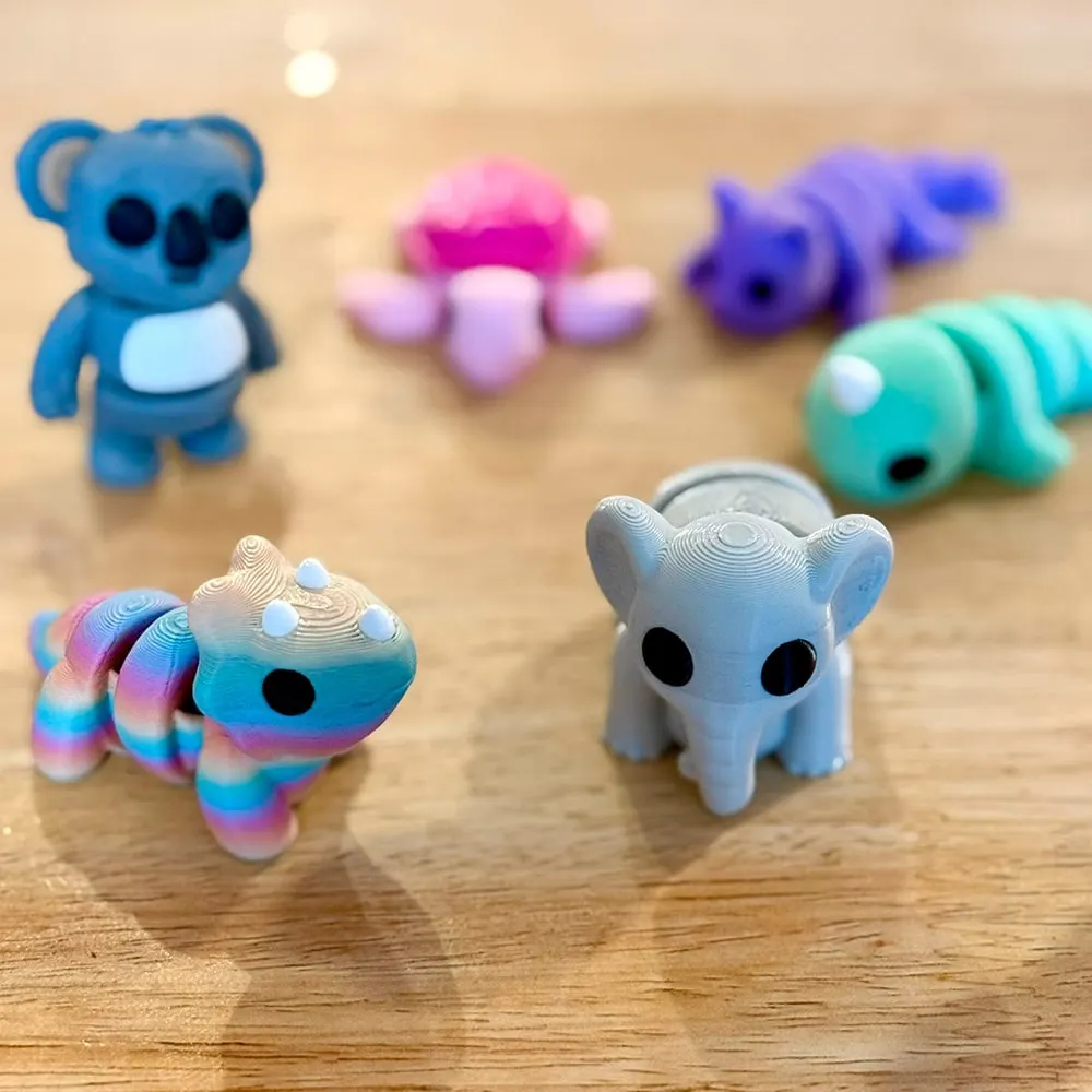 Animales articulados 3D impreso en 3D
