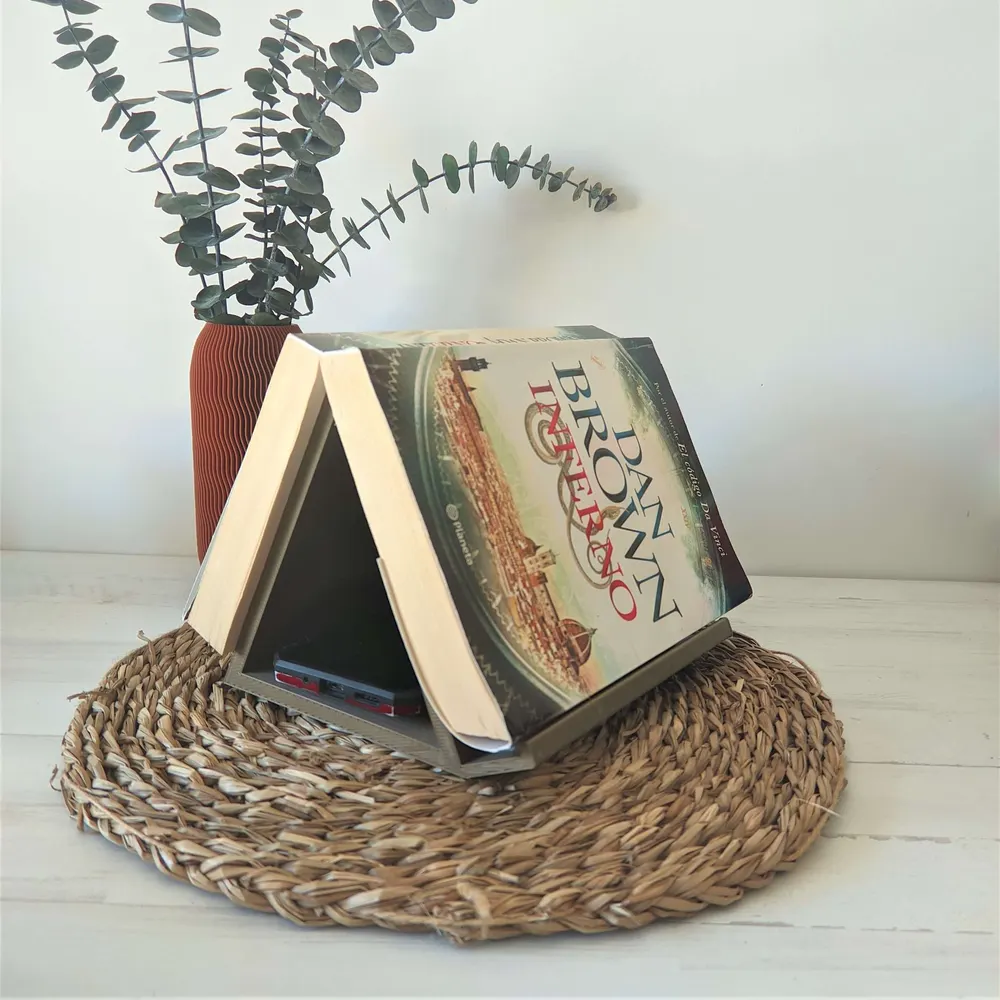 Atril de libros organizador impreso en 3D