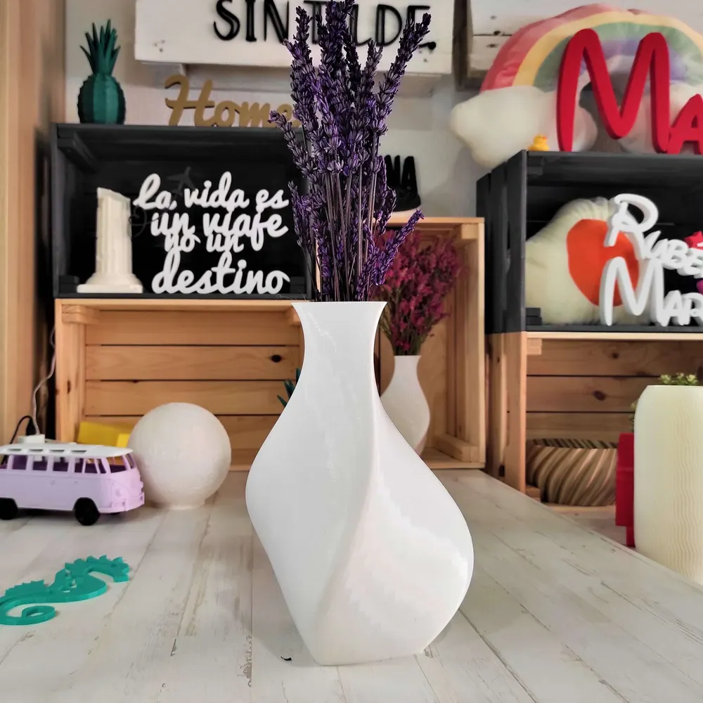 Jarrón 3D Hélice impreso en 3D