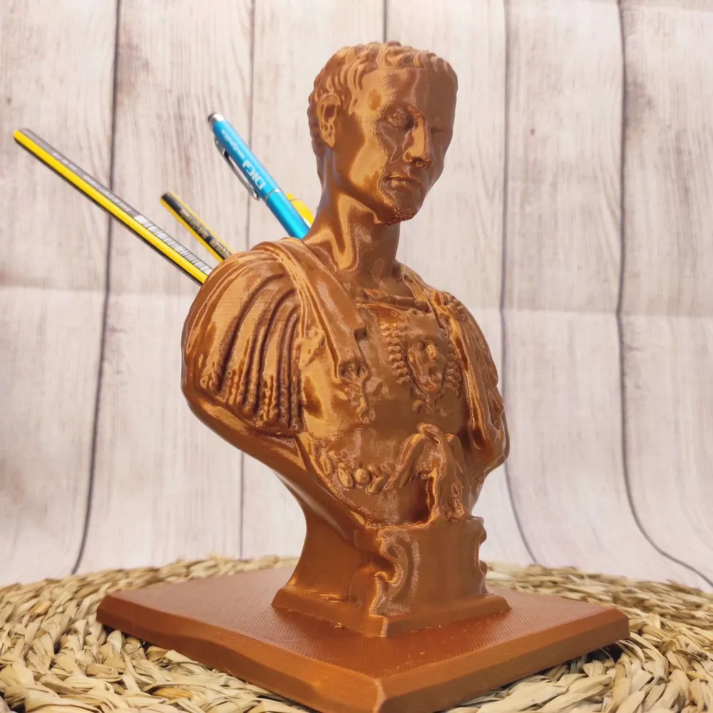Lapicero Julio César impreso en 3D