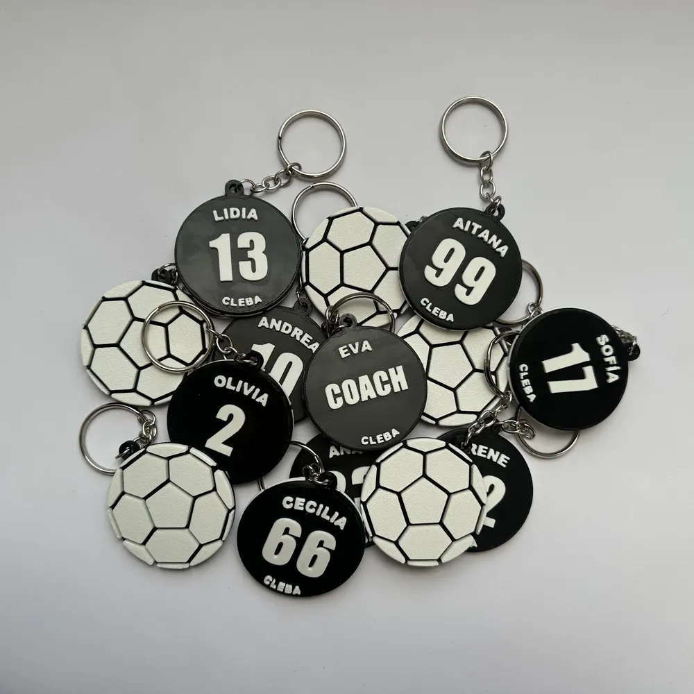 Llavero de balonmano con nombre, dorsal y club