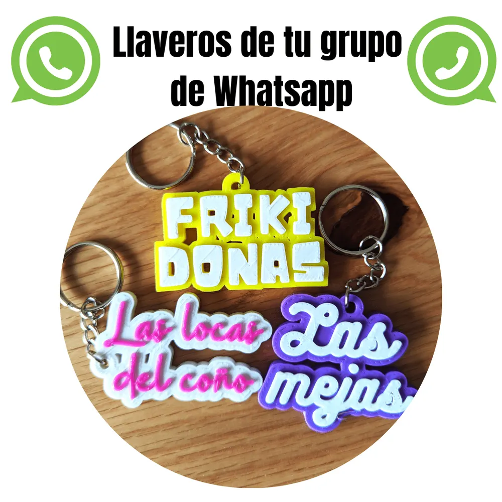 Llaveros para grupo de amigos