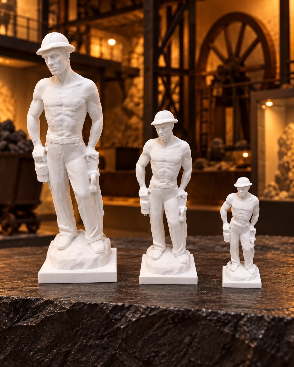 Minero de Linares impreso en 3D