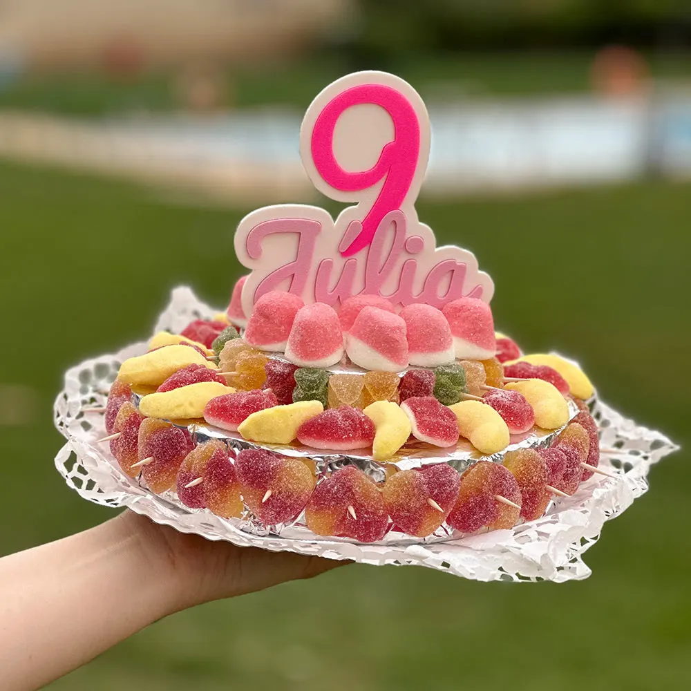 Topper de tarta premium personalizado